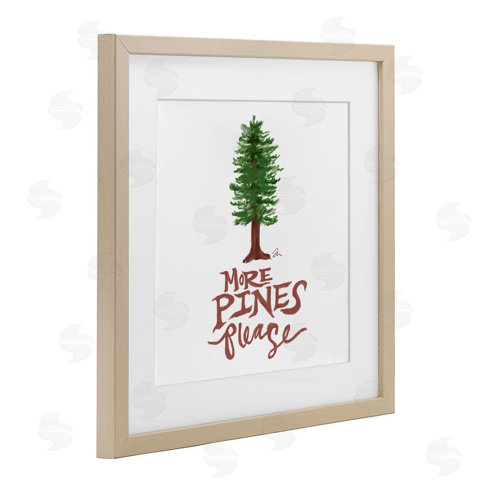 Jessica Mingo More Pines Please Birch Framed Print Under Glass Art