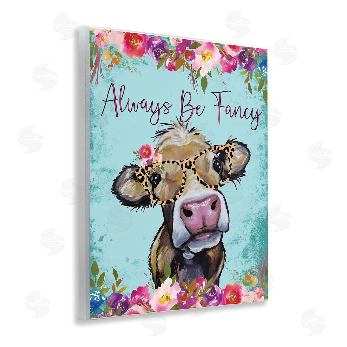 Lee Keller Always Be Fancy Cow Wall Plaque Art Print