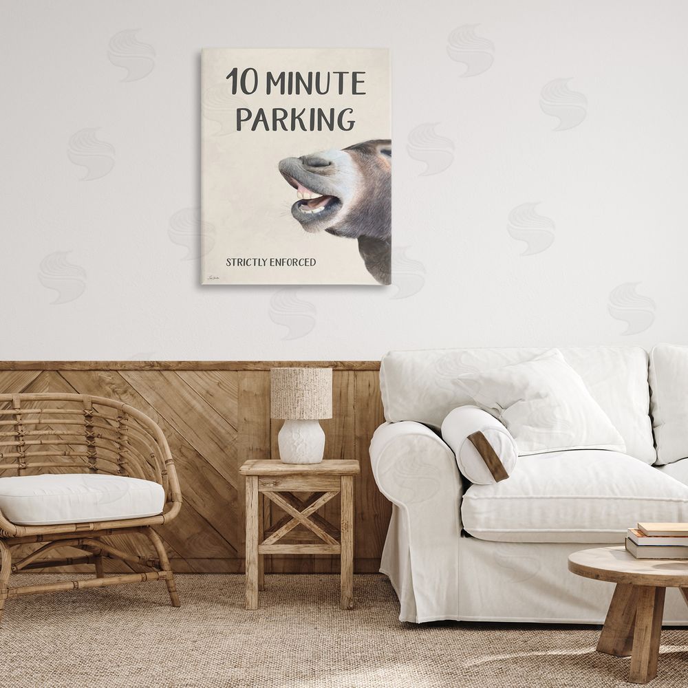 Lori Deiter 10 Minute Parking Donkey Canvas Art on Wall