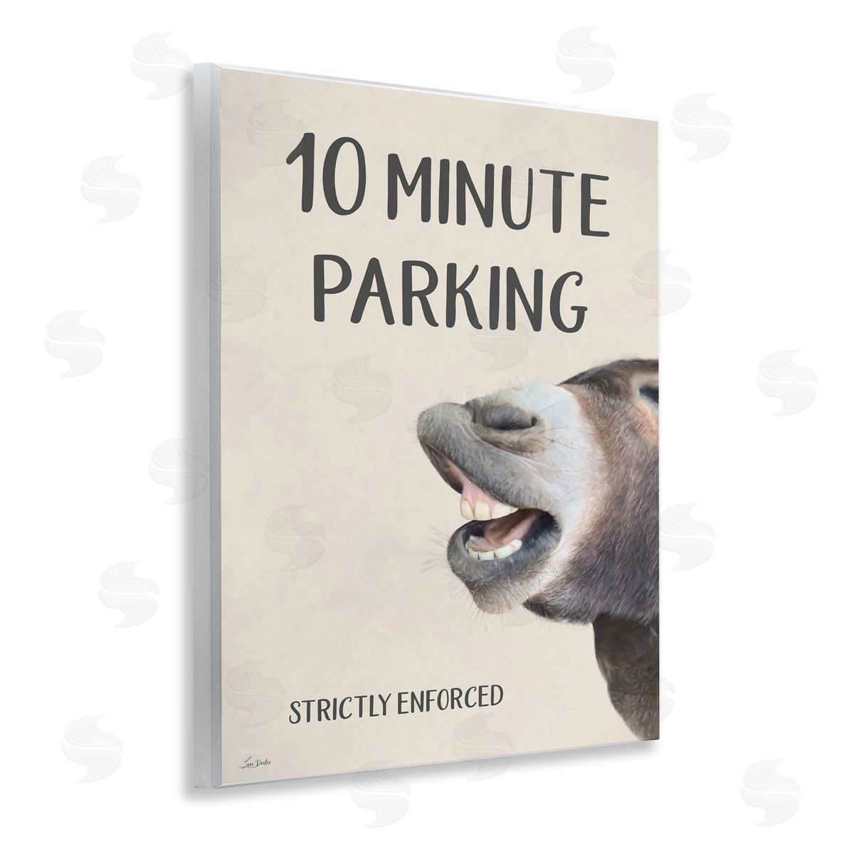 Lori Deiter 10 Minute Parking Donkey Wall Plaque Art Print