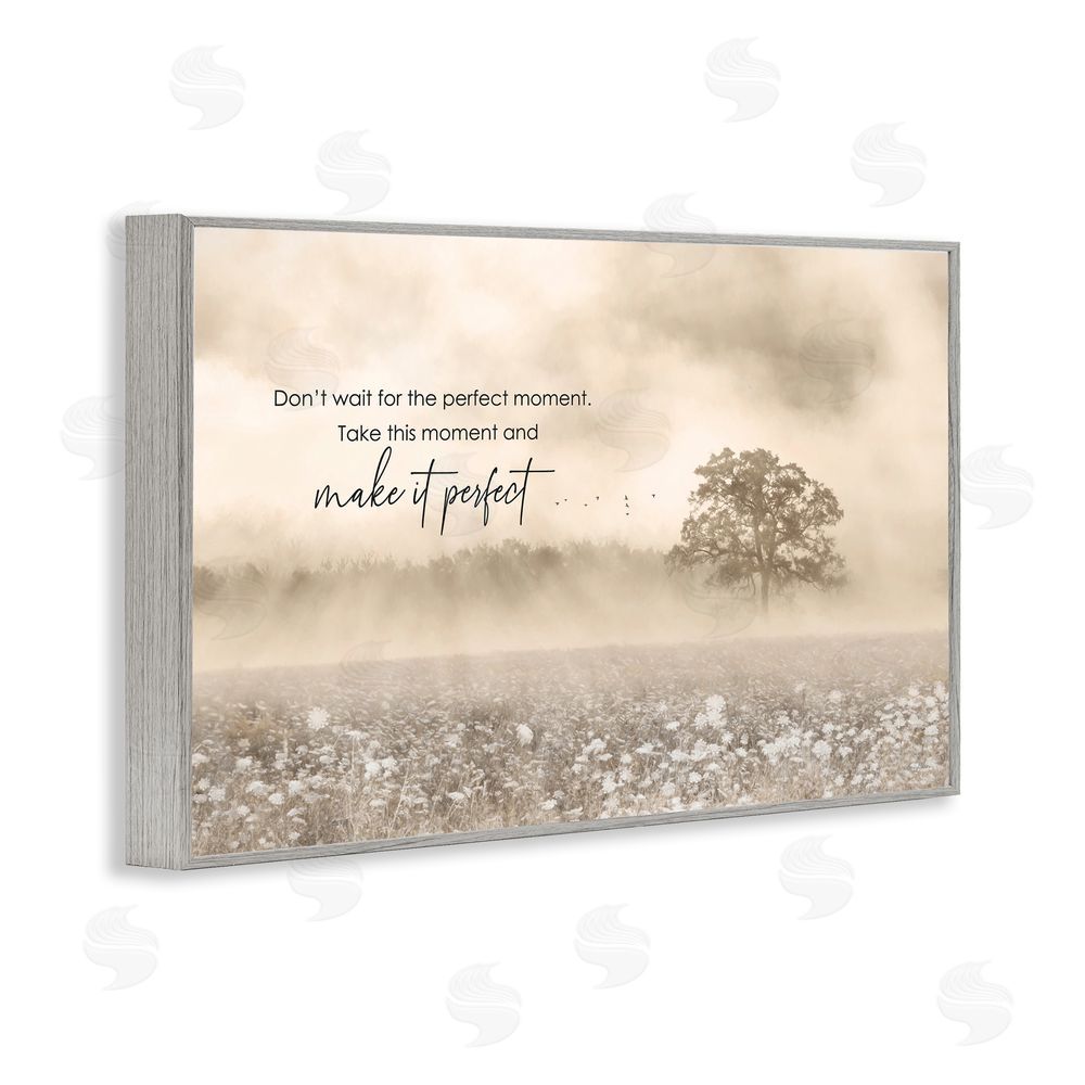 Lori Deiter Make it Perfect Landscape Gray Framed Giclee Wall Art Print