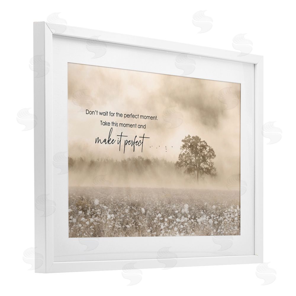 Lori Deiter Make it Perfect Landscape White Framed Print Under Glass with Mat Wall Art