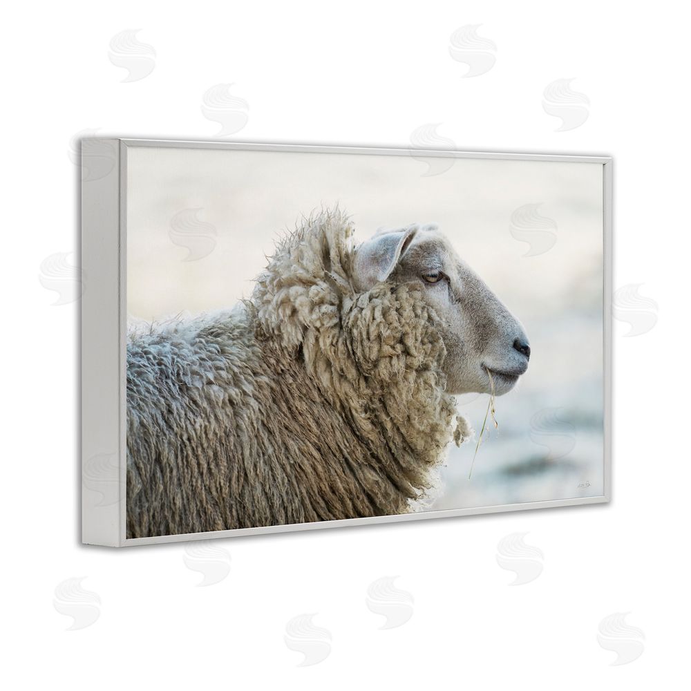 Martin Podt Deep Thoughts Sheep Portrait White Framed Giclee Wall Art Print