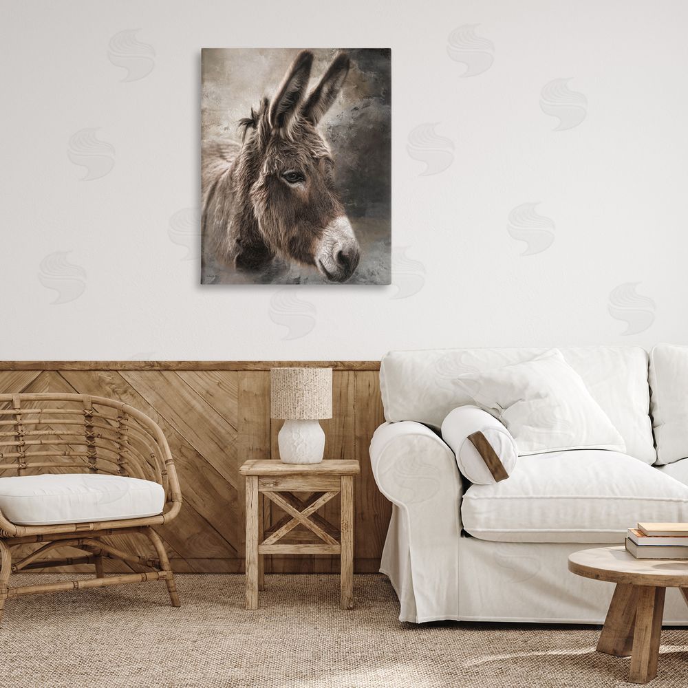 Robin-Lee Viera All Ears Donkey Canvas Art on Wall
