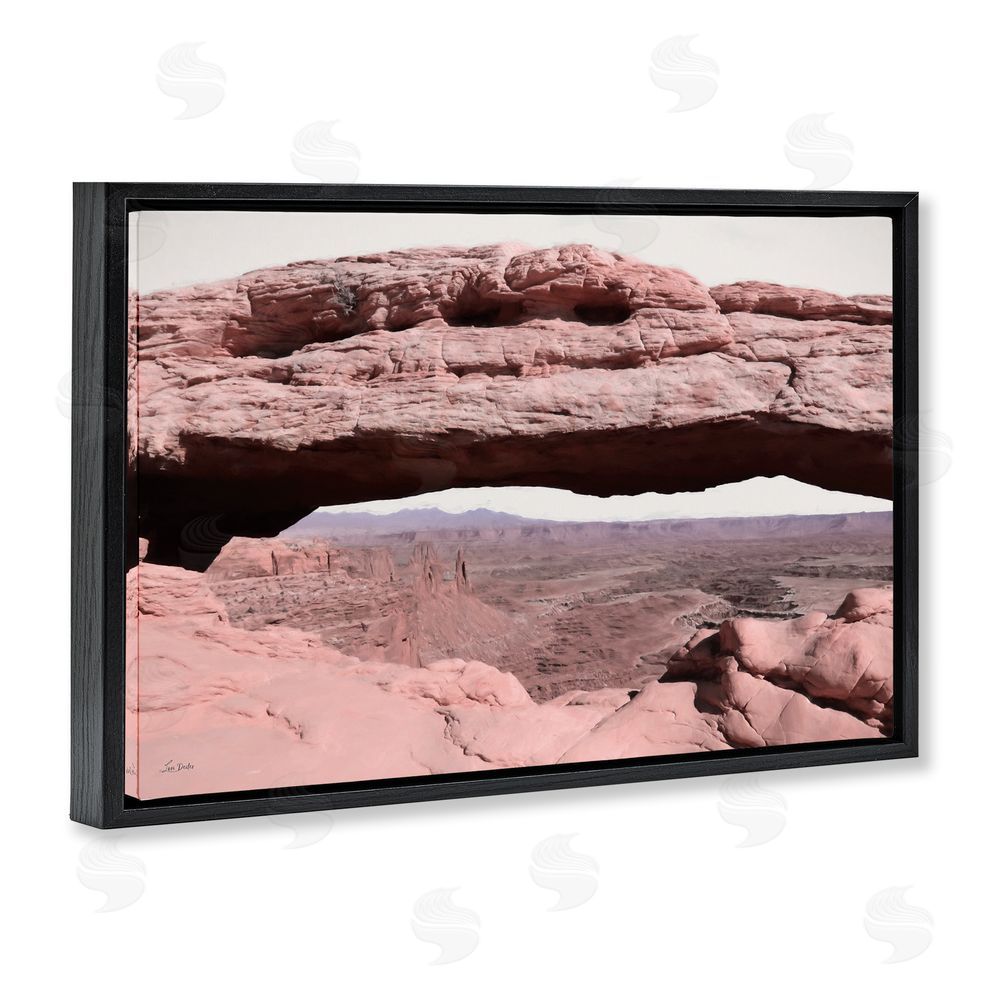 Lori Deiter A Moment in Stone Landscape Black Floating Frame Canvas Wall Art Print