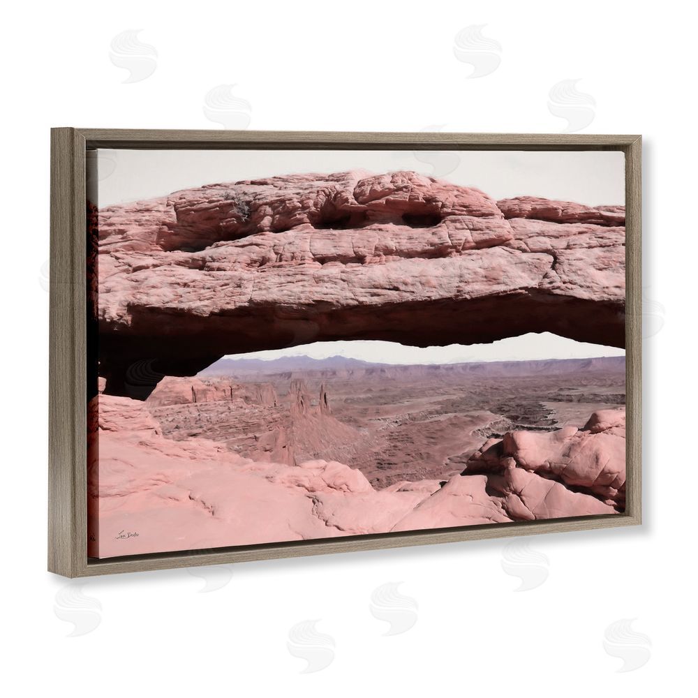 Lori Deiter A Moment in Stone Landscape Brown Floating Frame Canvas Wall Art Print