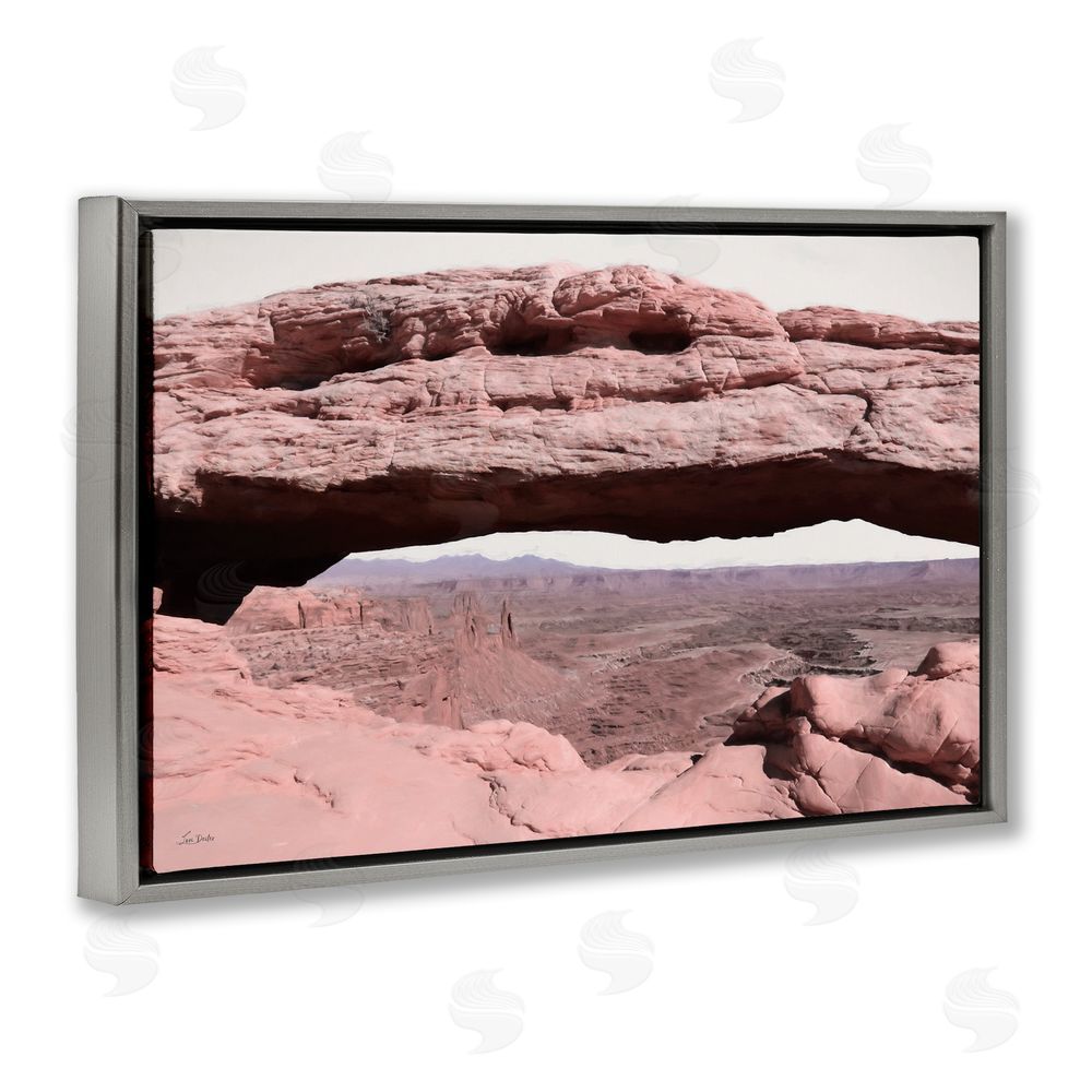 Lori Deiter A Moment in Stone Landscape Gray Floating Frame Canvas Wall Art Print