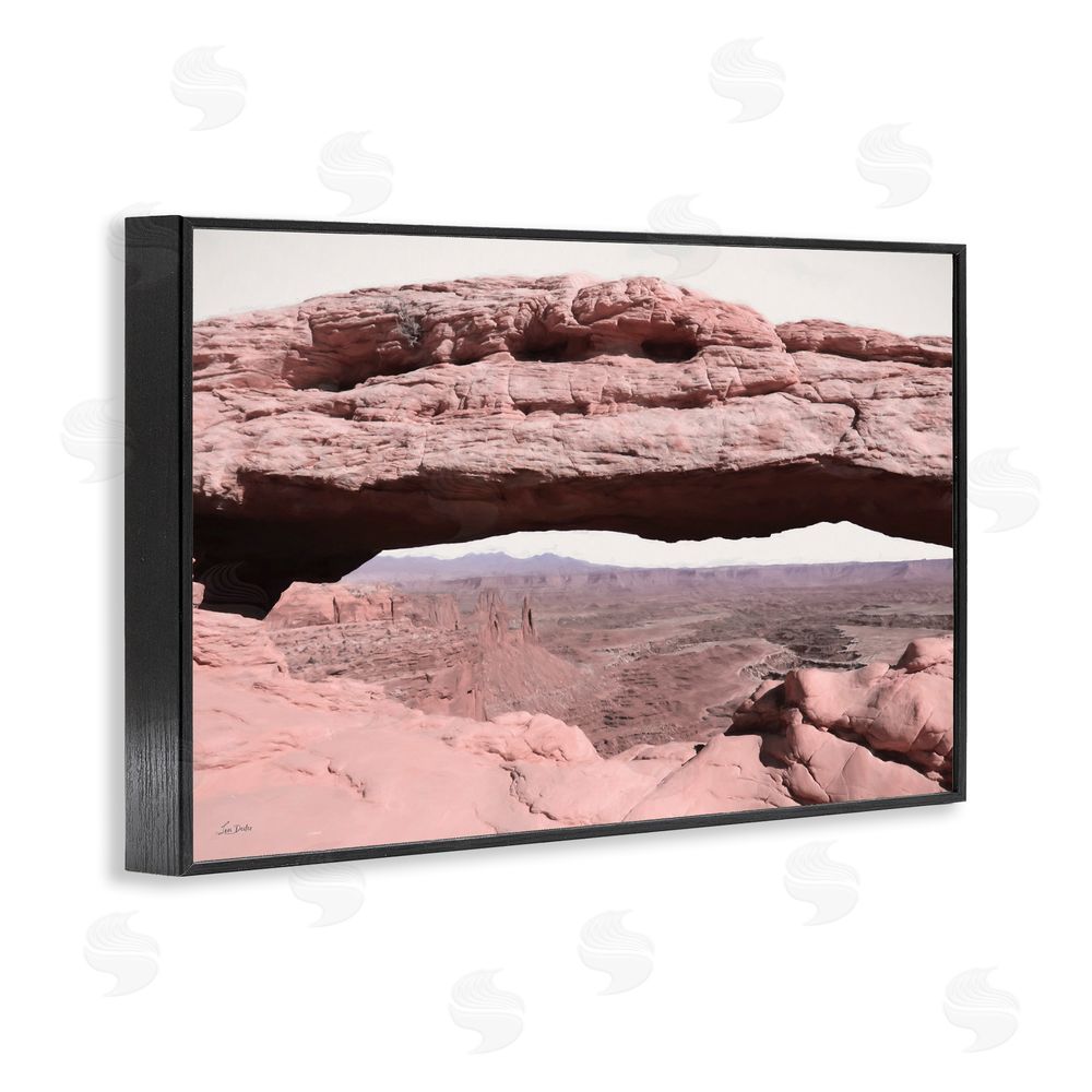 Lori Deiter A Moment in Stone Landscape Black Framed Giclee Wall Art Print