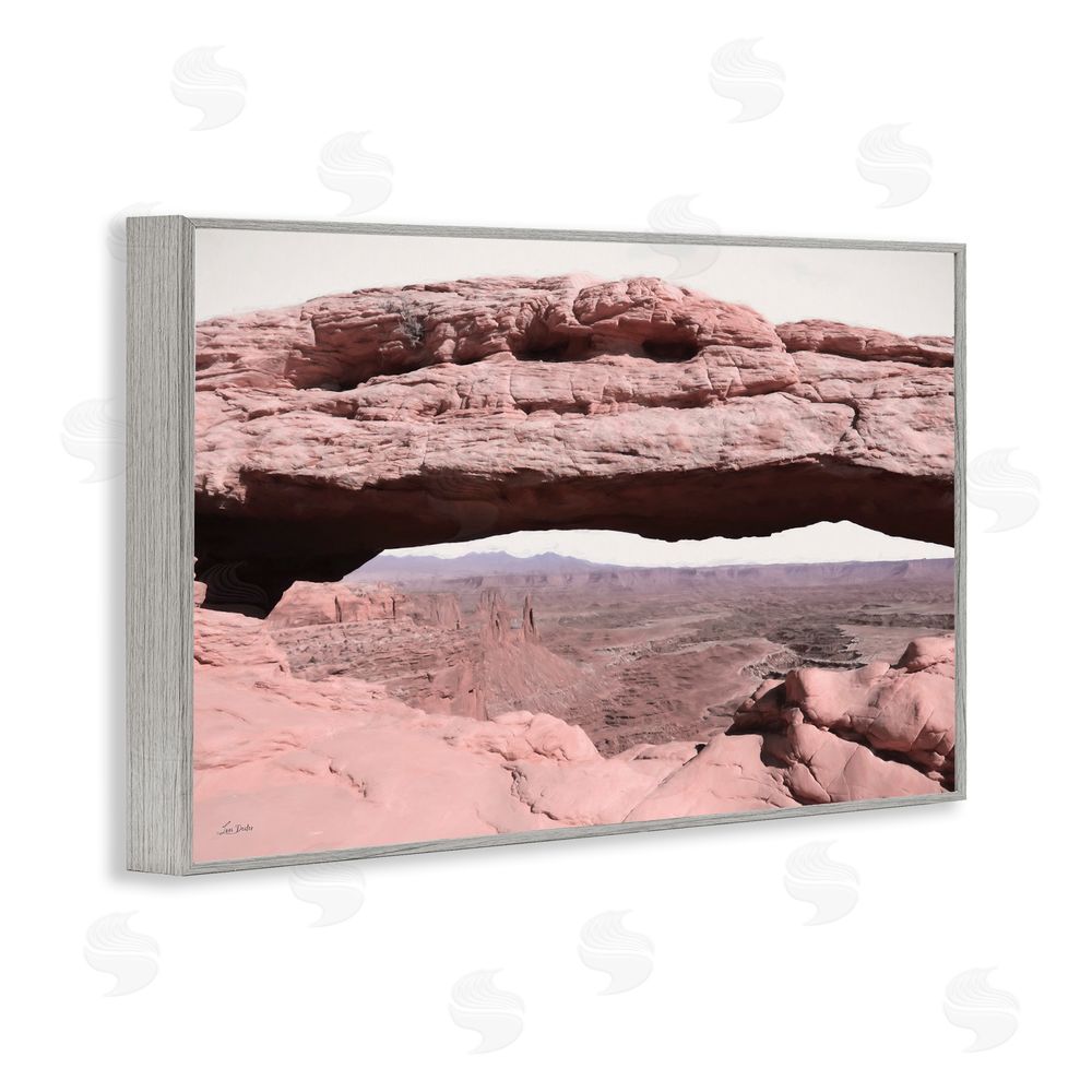 Lori Deiter A Moment in Stone Landscape Gray Framed Giclee Wall Art Print