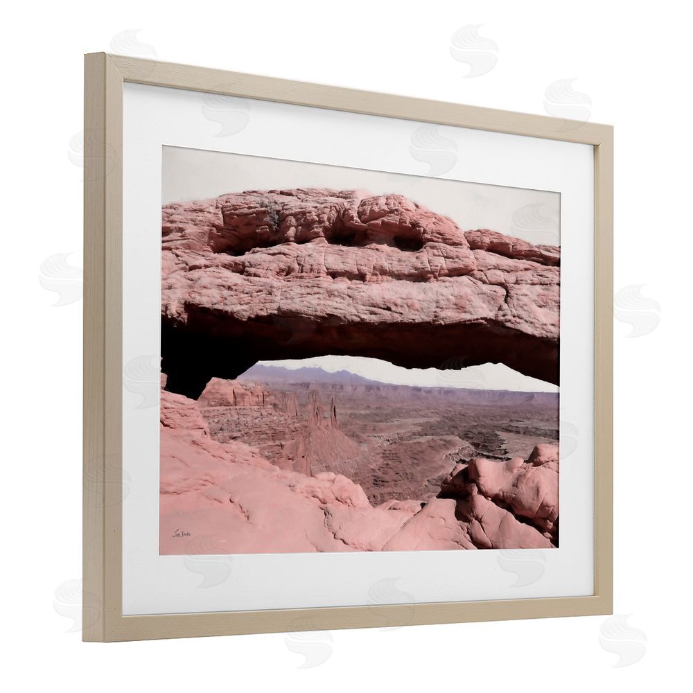 Lori Deiter A Moment in Stone Landscape Birch Framed Print Under Glass with White Mat Wall Art