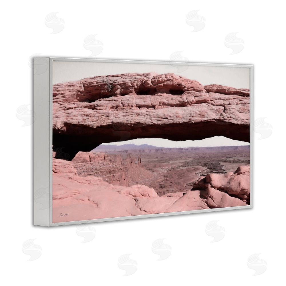 Lori Deiter A Moment in Stone Landscape White Framed Giclee Wall Art Print