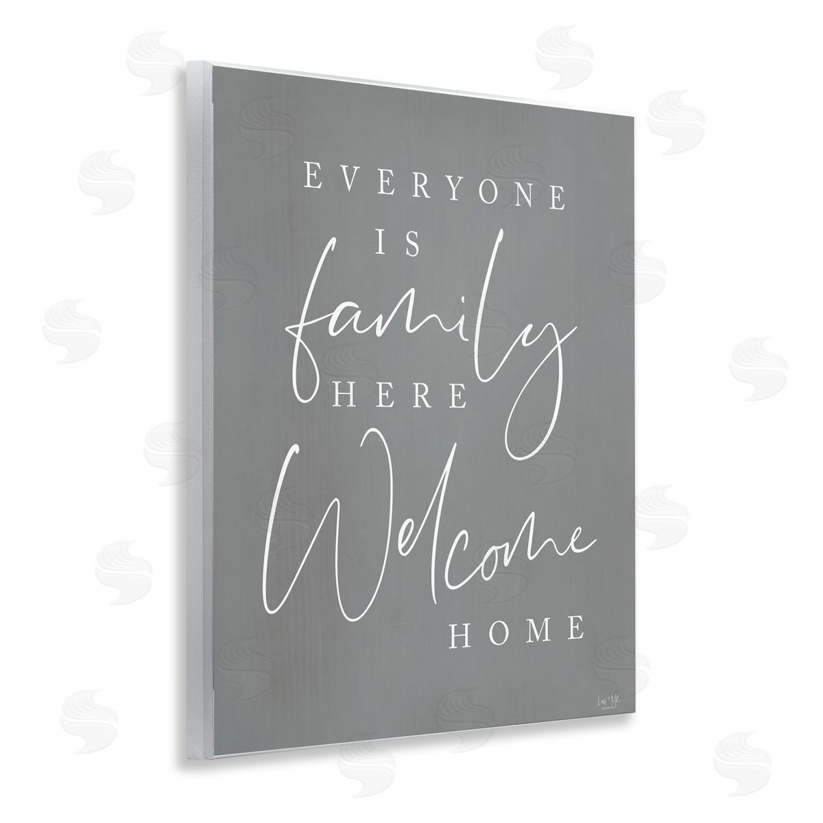 Lux + Me Designs Everyone is Family Here Wall Plaque Art Print