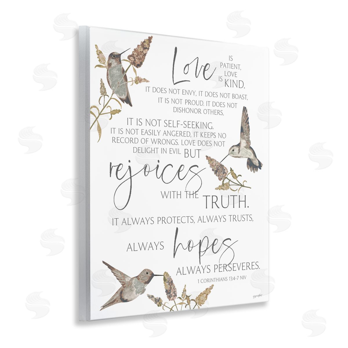Annie LaPoint Love Is Patient Inspirational Wall Plaque Art Print