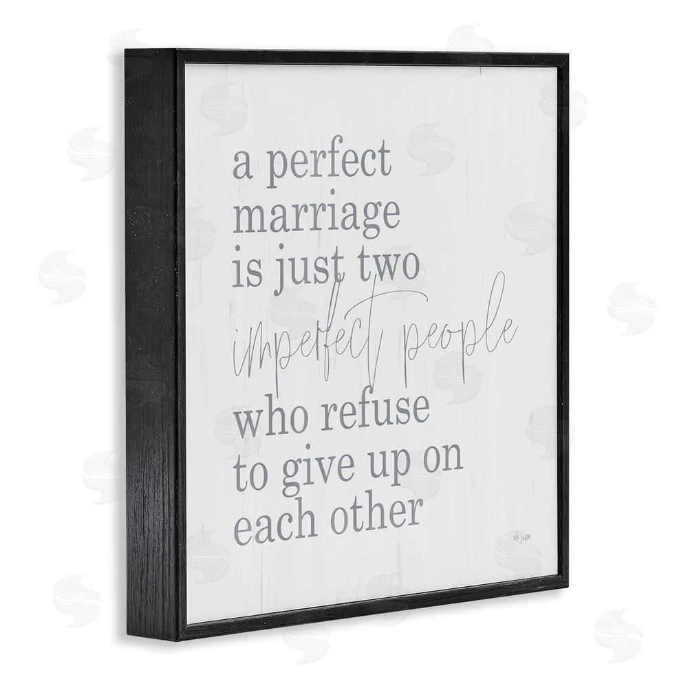 Jaxn Blvd. Perfect Marriage Refuse to Give Up Black Framed Giclee Wall Art Print