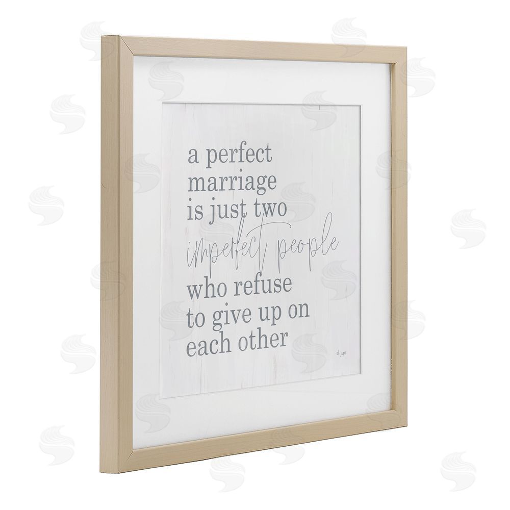 Jaxn Blvd. Perfect Marriage Refuse to Give Up Birch Framed Print Under Glass with White Mat Wall Art