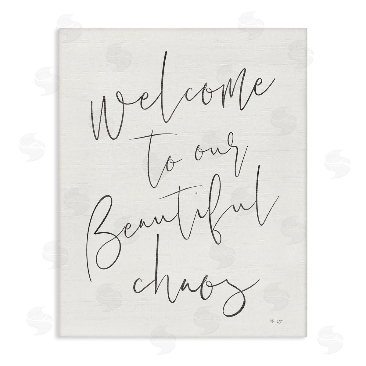 Jaxn Blvd. Welcome to Beautiful Chaos Canvas Wall Art Print