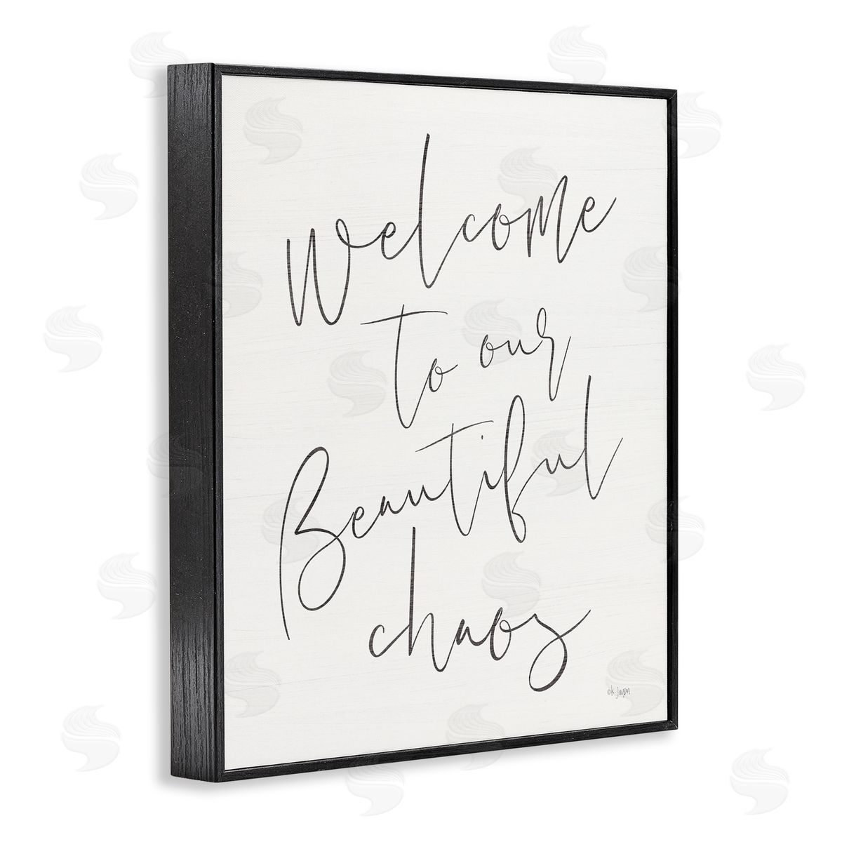 Jaxn Blvd. Welcome to Beautiful Chaos Black Framed Giclee Wall Art Print
