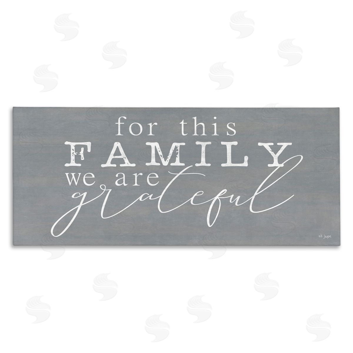 Jaxn Blvd. Family We Are Grateful Canvas Wall Art Print