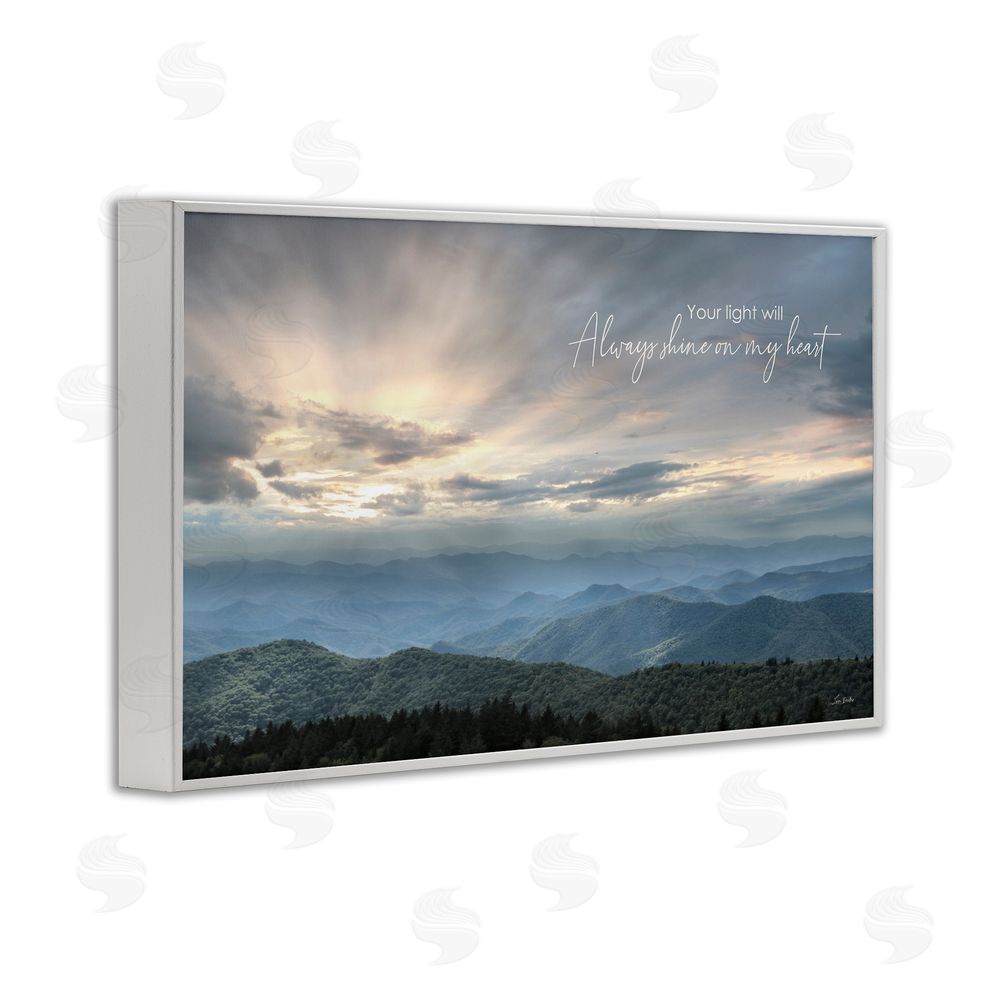Lori Deiter Light Will Always Shine Landscape White Framed Giclee Wall Art Print