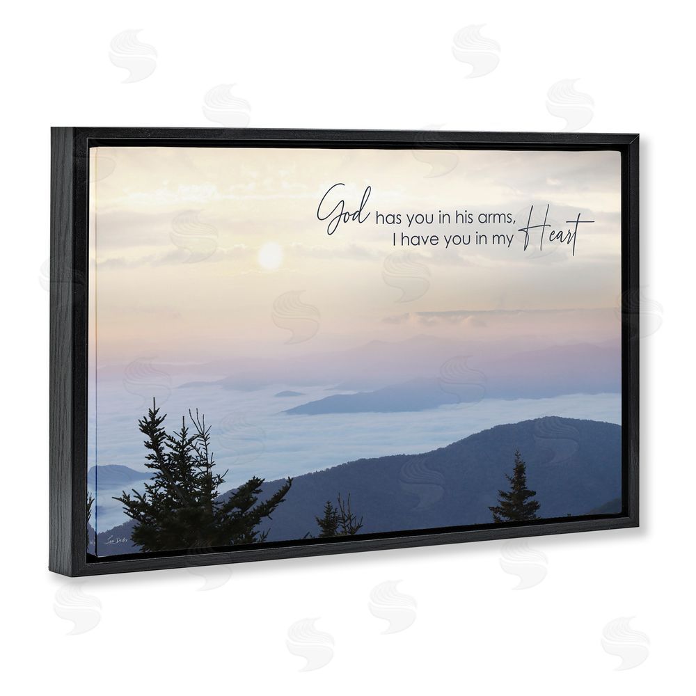 Lori Deiter In My Heart Grief Black Floating Frame Canvas Wall Art Print