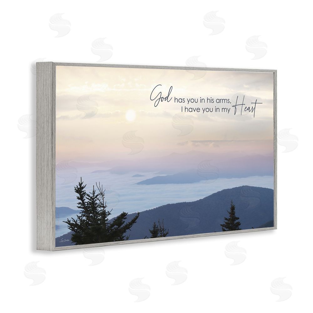 Lori Deiter In My Heart Grief Gray Framed Giclee Wall Art Print
