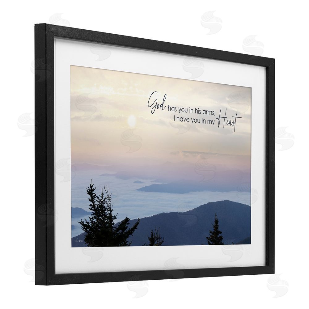 Lori Deiter In My Heart Grief Black Framed Print Under Glass with White Mat Wall Art
