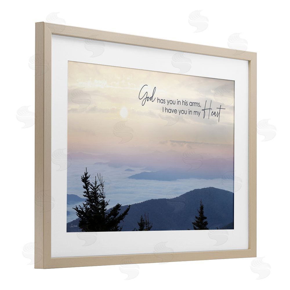 Lori Deiter In My Heart Grief Birch Framed Print Under Glass with White Mat Wall Art