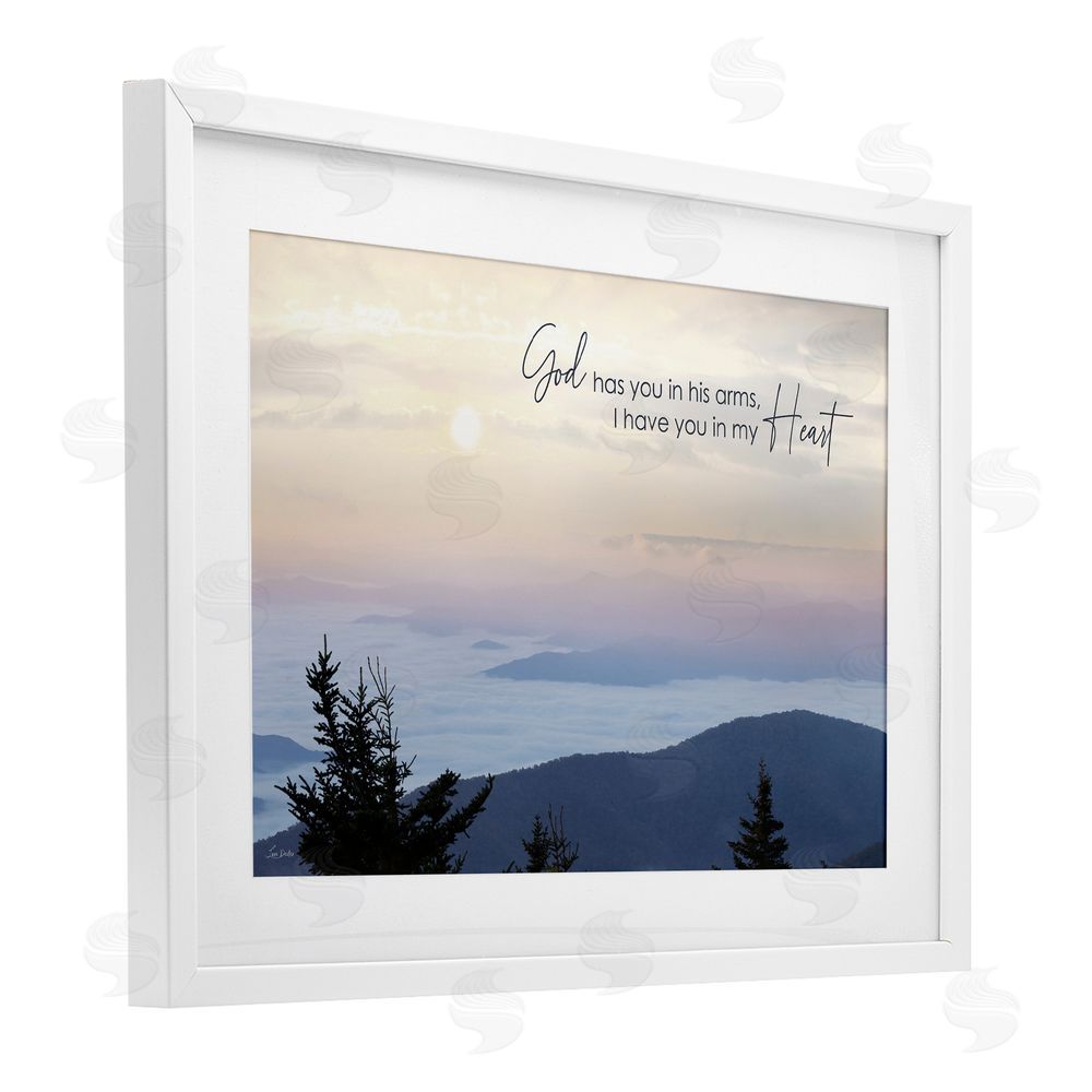 Lori Deiter In My Heart Grief White Framed Print Under Glass with Mat Wall Art