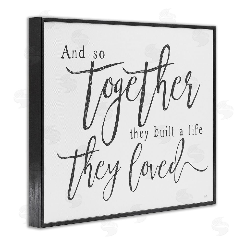 Lux + Me Designs Together A Life They Loved Black Framed Giclee Wall Art Print