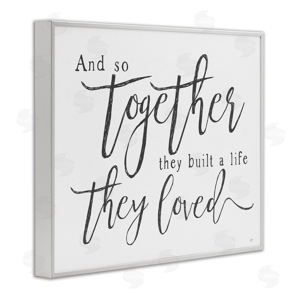 Lux + Me Designs Together A Life They Loved White Framed Giclee Wall Art Print