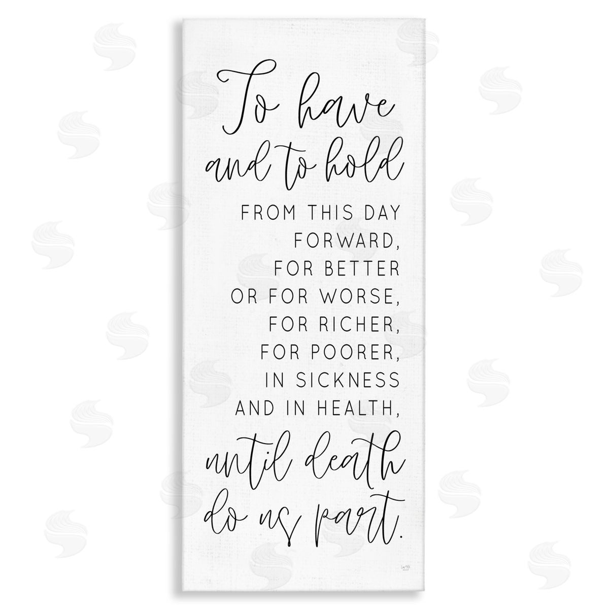 Lux + Me Designs To Have and To Hold Canvas Wall Art Print