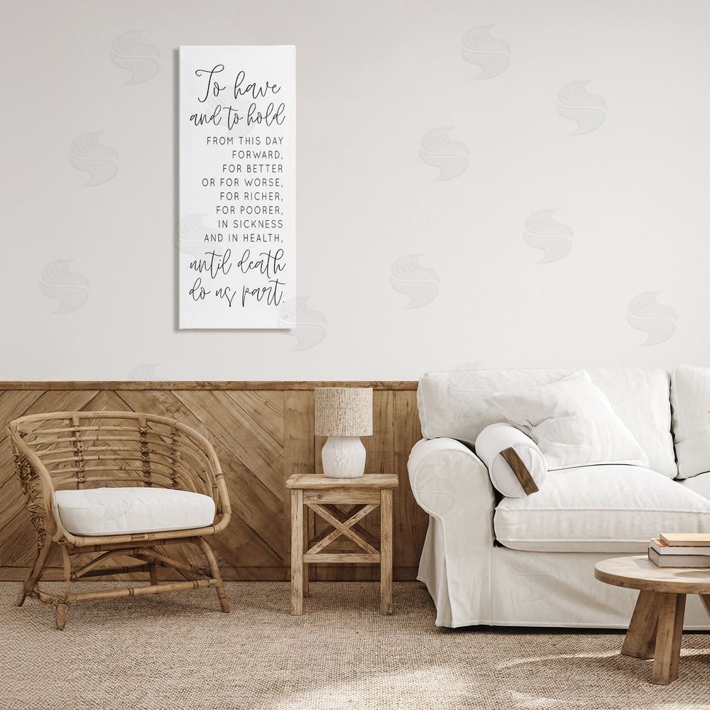 Lux + Me Designs To Have and To Hold Canvas Art on Wall