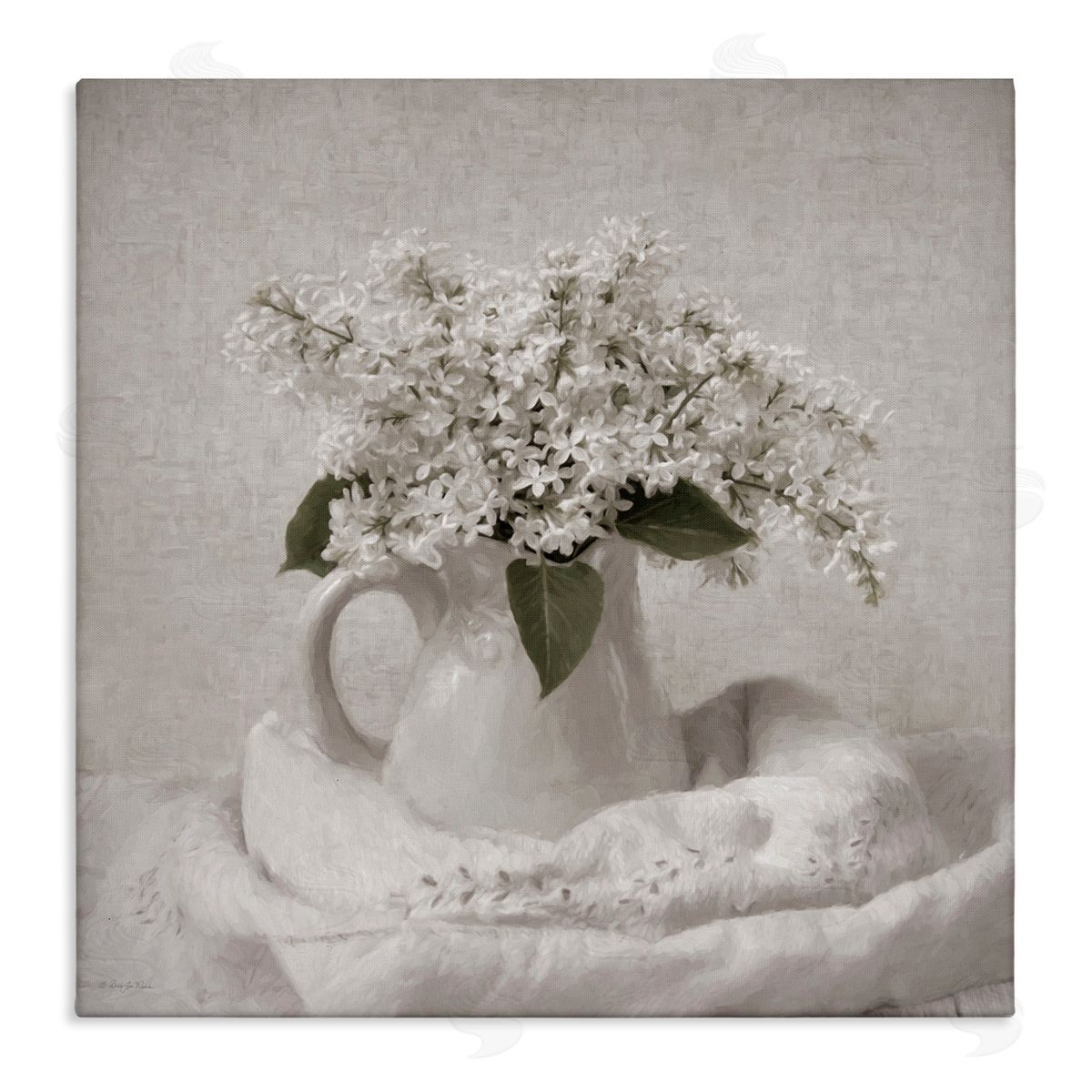 Robin-Lee Viera Lilac Simplicity Still Life Canvas Wall Art Print