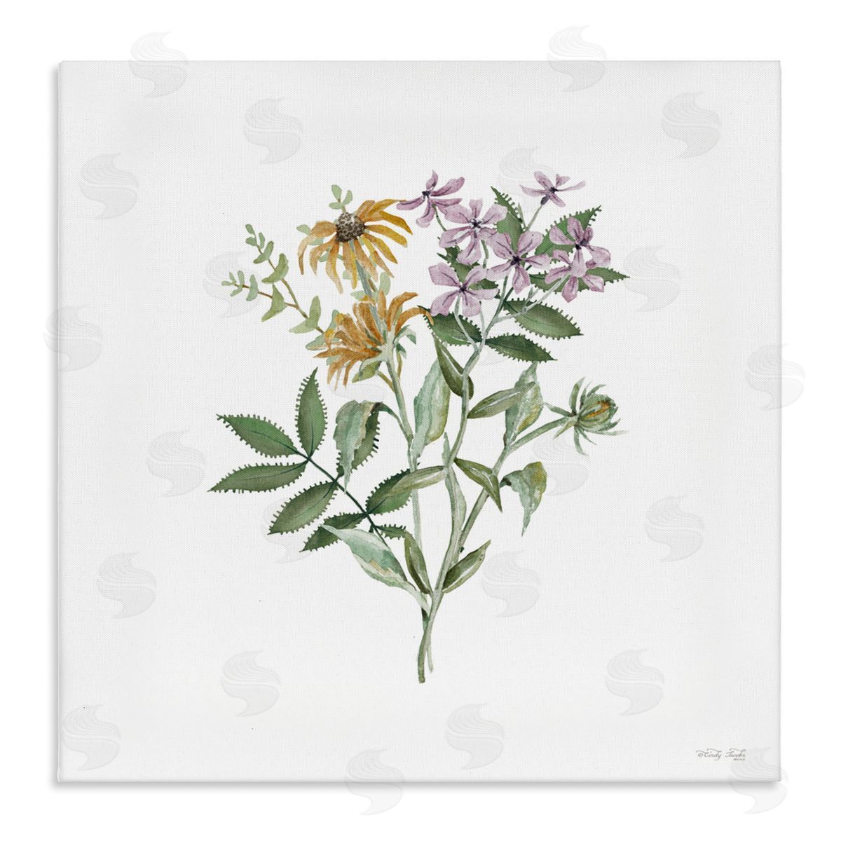 Cindy Jacobs Blooming Botanical Mix Canvas Wall Art Print