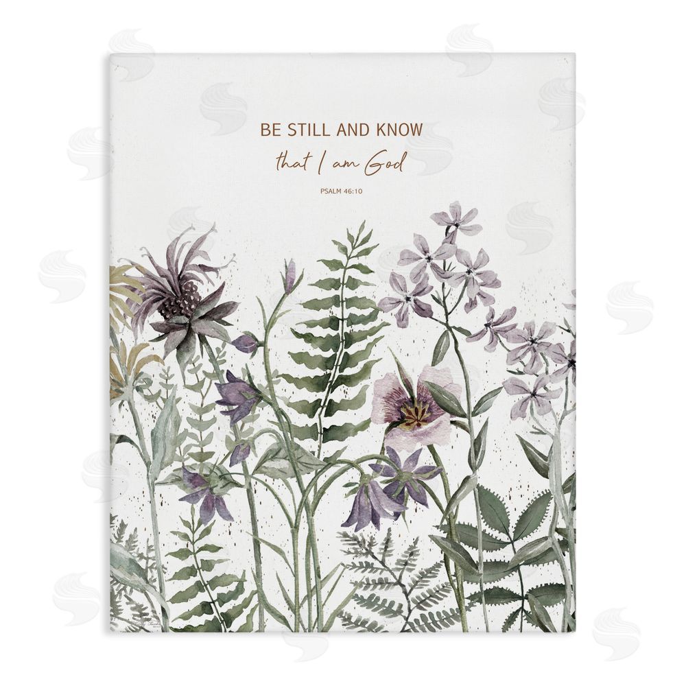 Cindy Jacobs Be Still and Know Botanicals Canvas Wall Art Print