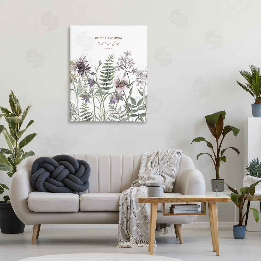 Cindy Jacobs Be Still and Know Botanicals Canvas Art on Wall