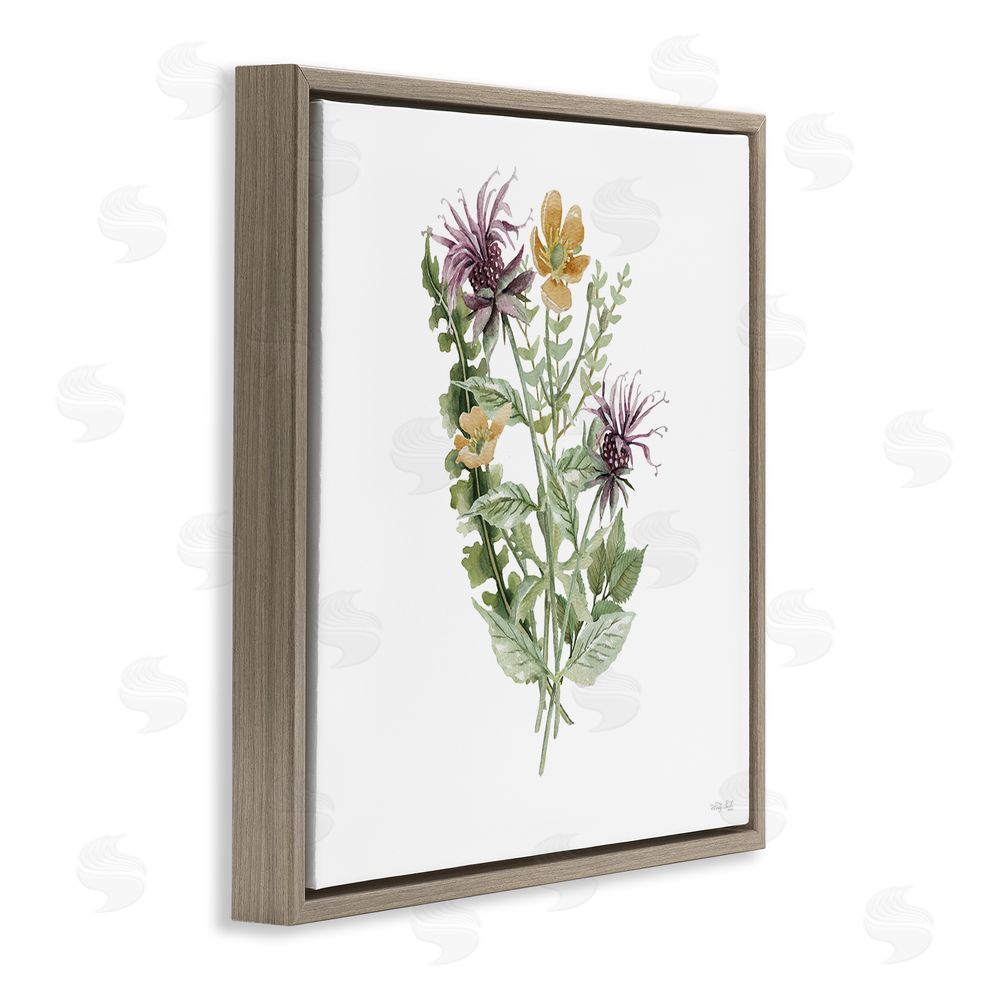 Cindy Jacobs Lush Botanical Mix Brown Floating Frame Canvas Wall Art Print