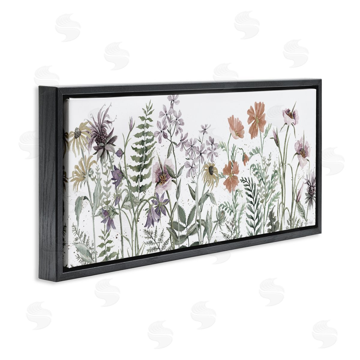 Cindy Jacobs Lush Summer Botanicals Black Floating Frame Canvas Wall Art Print