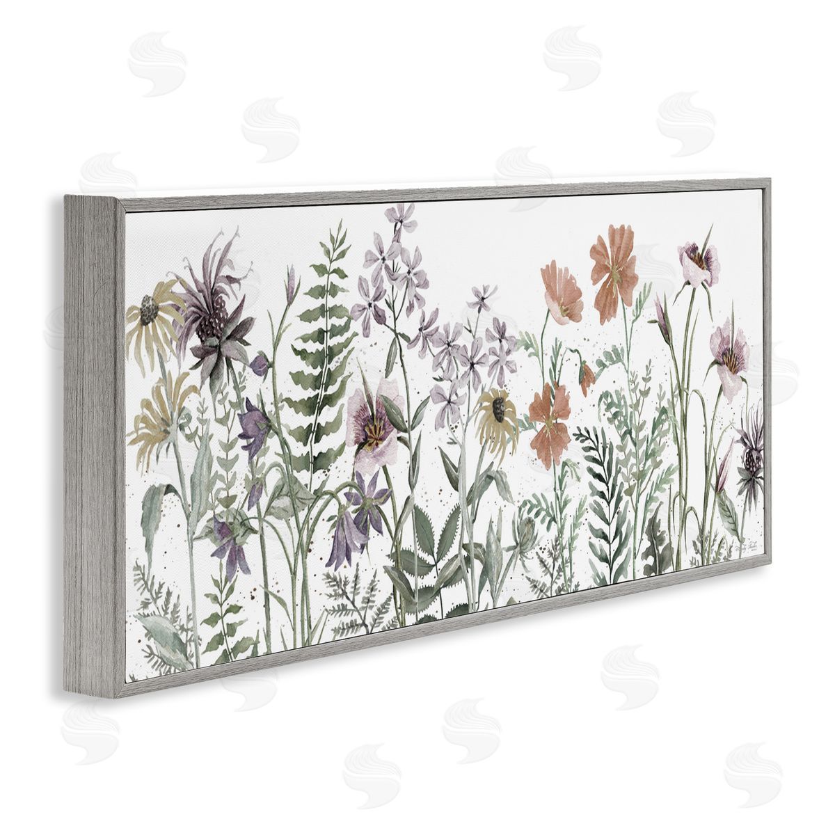 Cindy Jacobs Lush Summer Botanicals Gray Framed Giclee Wall Art Print