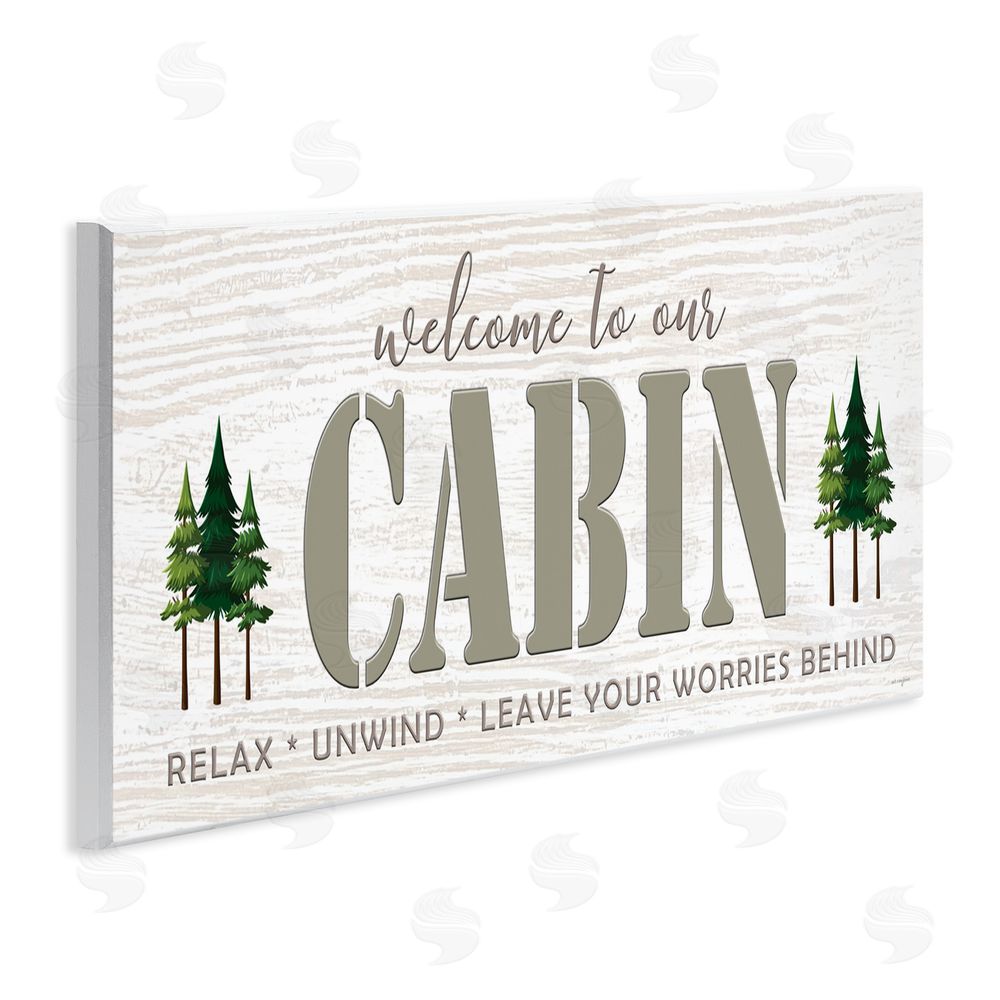 Seven Trees Design Cabin Welcome Nature Escape Wall Plaque Art Print