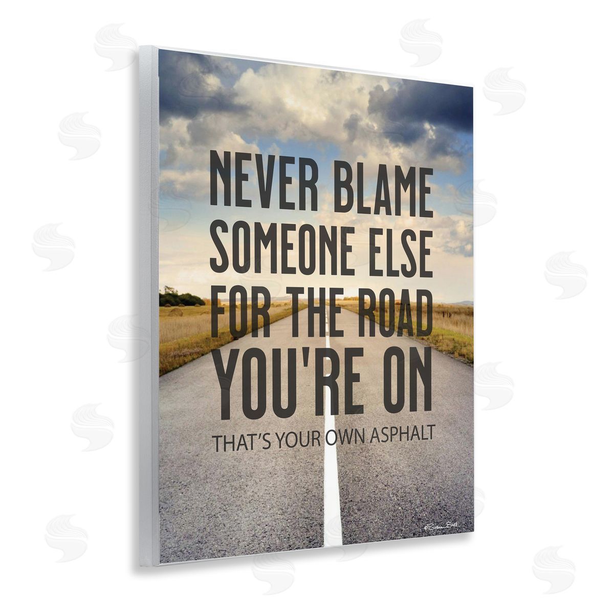 Susan Ball Your Own Asphalt Pun Wall Plaque Art Print