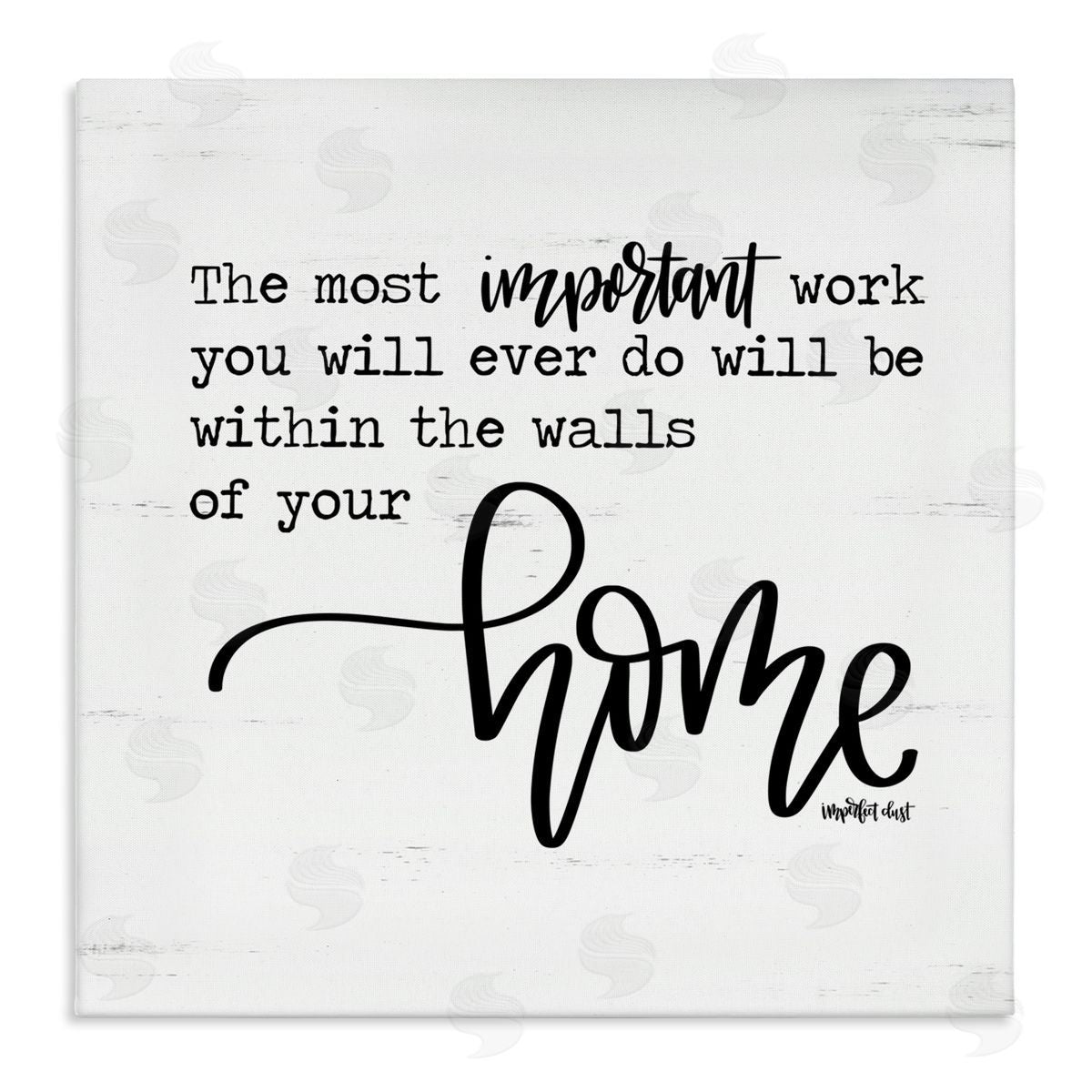 Imperfect Dust Within Walls of Your Home Canvas Wall Art Print