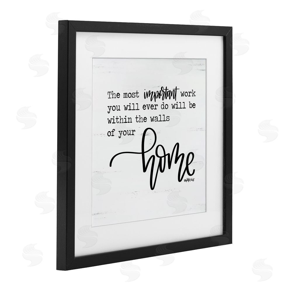 Imperfect Dust Within Walls of Your Home Black Framed Print Under Glass with White Mat Wall Art