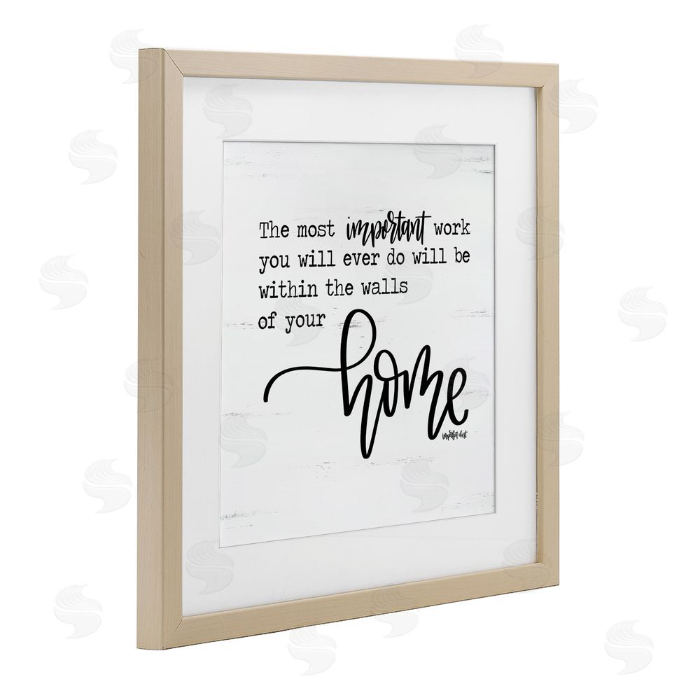 Imperfect Dust Within Walls of Your Home Birch Framed Print Under Glass with White Mat Wall Art