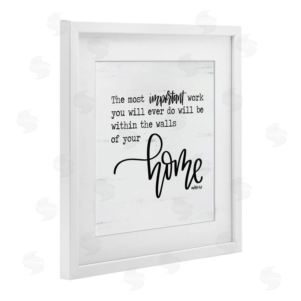 Imperfect Dust Within Walls of Your Home White Framed Print Under Glass with Mat Wall Art