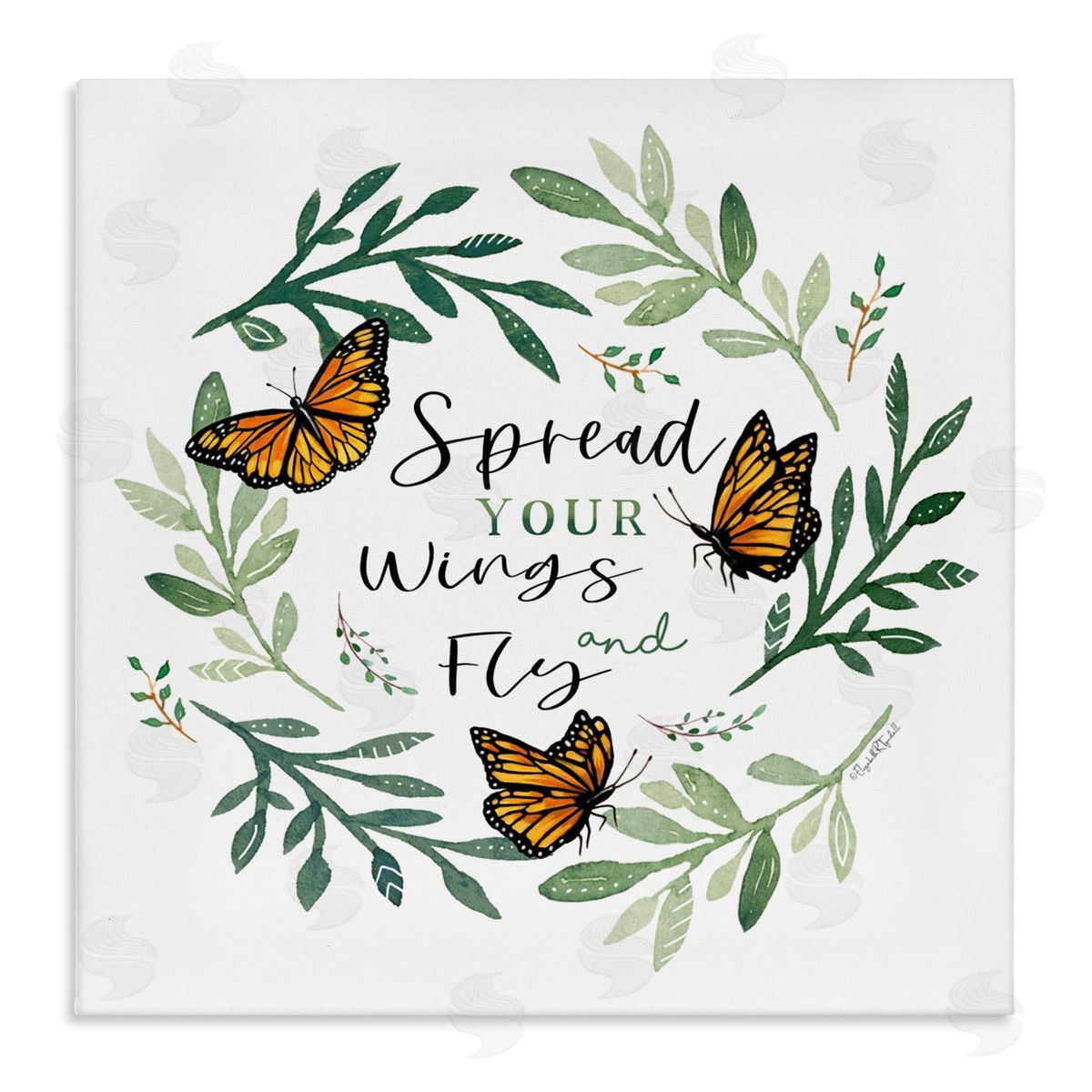 Elizabeth Tyndall Spread Your Wings Butterflies Canvas Wall Art Print