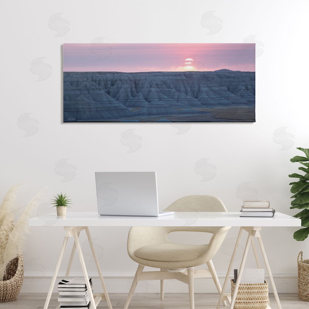Lori Deiter Sunrise Symphony Pink Sky Canvas Art on Wall