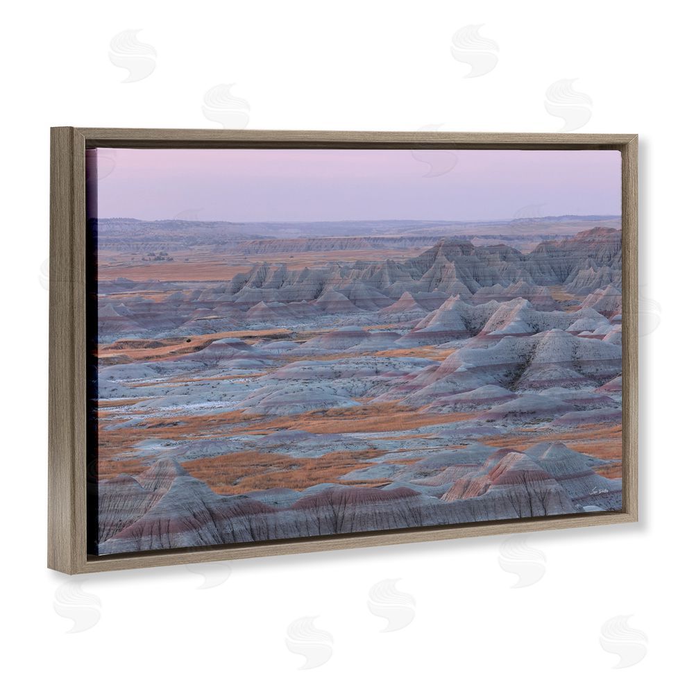 Lori Deiter Badlands Kaleidoscope Rocky Landscape Brown Floating Frame Canvas Wall Art Print
