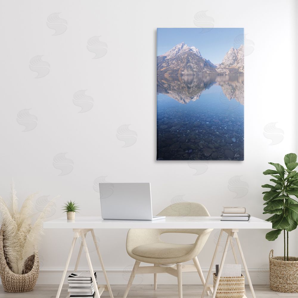 Lori Deiter Clear Water Reflection Landscape Canvas Art on Wall