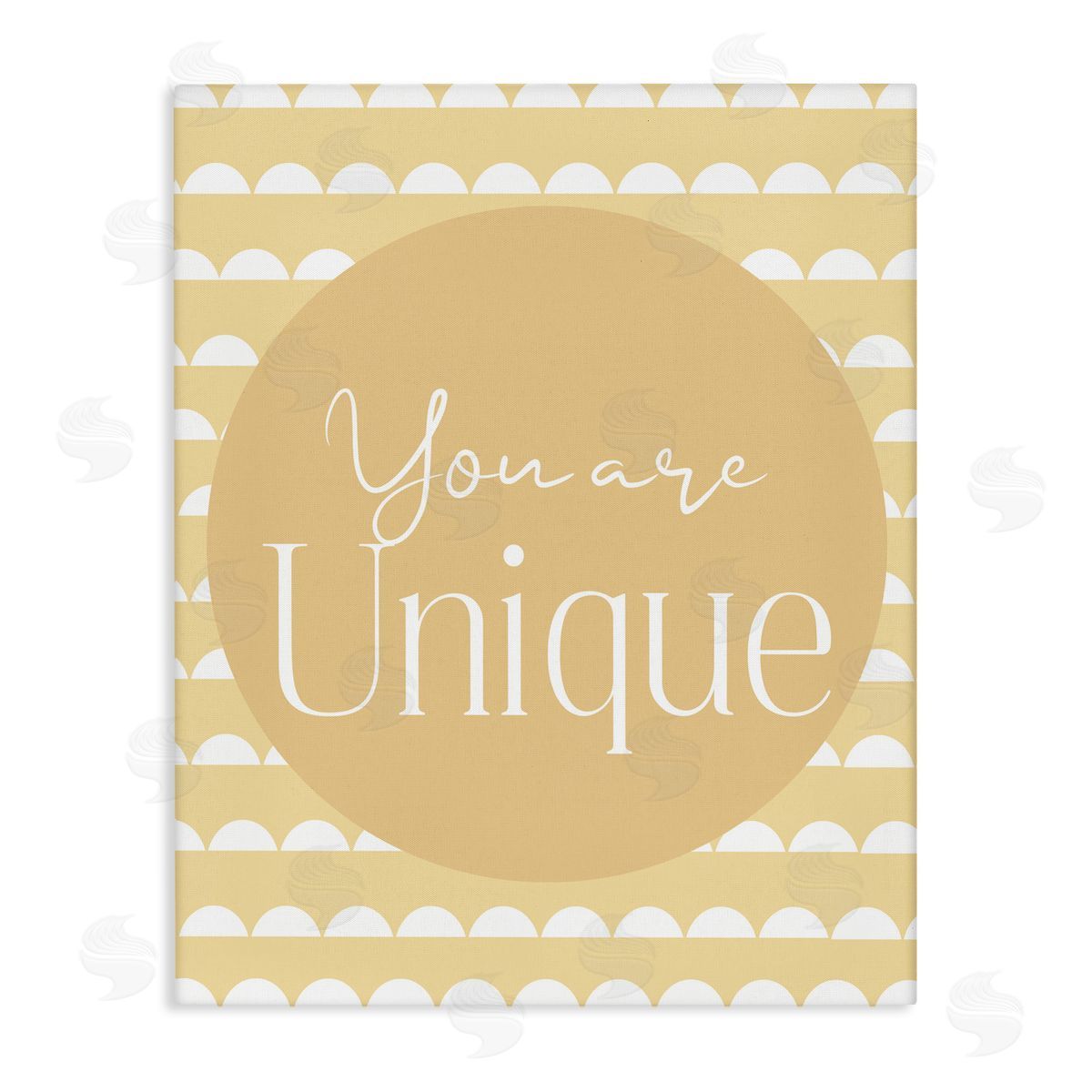 Christine Simpson Art You Are Unique Sentiment Canvas Wall Art Print